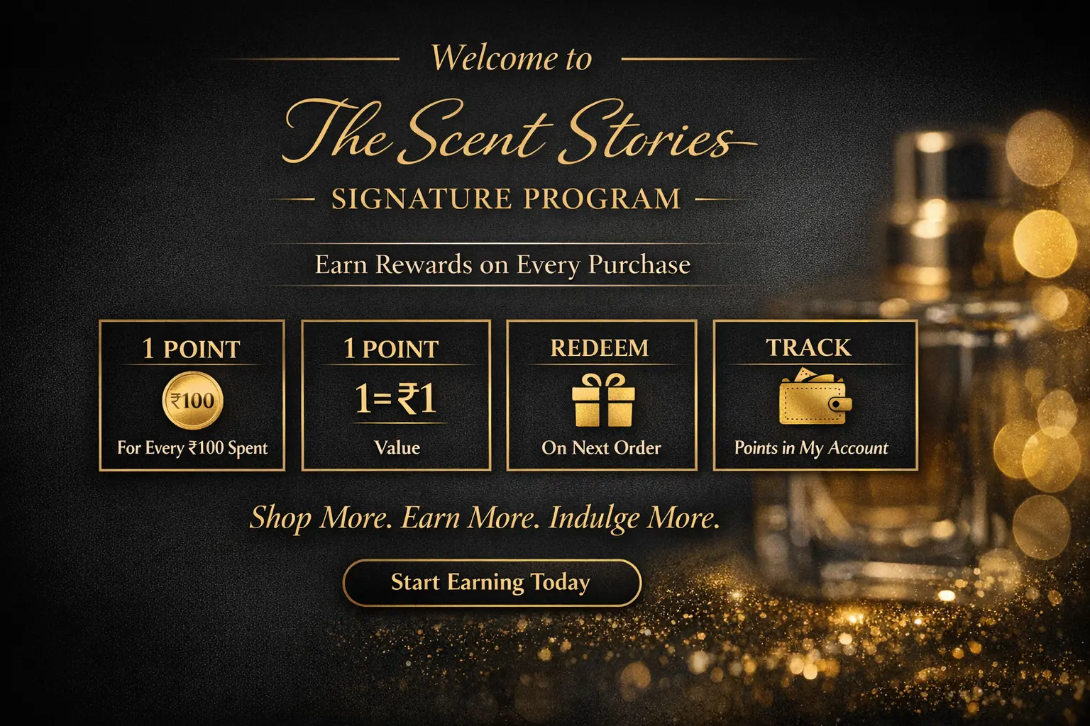 Buy Perfumes online and get rewarded The Scent Stories Signature Program